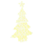 Božicno drvce s 100 LED svjetlima Topla bijela 120 cm Akril