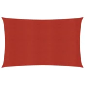 Jedro za zaštitu od sunca 160 g/m2 crveno 5 x 8 m HDPE
