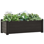 Povišena vrtna gredica PP antracit 100 x 43 x 35 cm