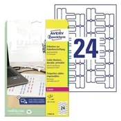 Avery-Zweckform nalepke za označevanje kablovAvery-Zweckform L7950-20, 60 x 40 mm, bele barve, 480 kosov