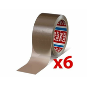 Lepilni trak Tesa 6x 48mm x 66m, rjav