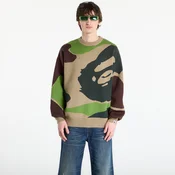 Pulover A BATHING APE Mega Abc Camo Knit Crewneck Sweatshirt M Green L