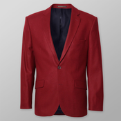 Moška rdeča jakna z gladkim vzorcem 13505