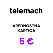 Telemach vrednostna kartica 5 EUR