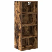Vidaxl Viseča omarica Dimljeni oreh 40 x 29,5 x 100 cm Konstruiran les