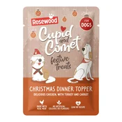 CUPID&COMET Christmas Dinner Topper, piletina i puretina, za pse, 85g