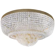 Casa Padrino luxury baroque crystal ceiling light gold A� 120 cm - Round baroque style ceiling lamp - Baroque living room ceiling chandelier - Baroque lights - Baroque furniture