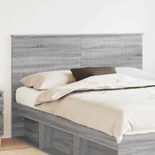 Vidaxl Vzglavje z vzglavjem Siva Sonoma 150 cm Konstruiran les