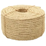 Vidaxl Vrv iz 100 % sisala 10 mm 50 m