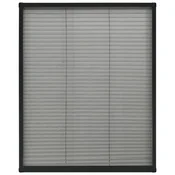 Vidaxl Plise komarnik za okna aluminij antraciten 80x100 cm