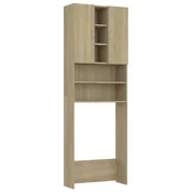 Vidaxl omara za pralni stroj sonoma hrast 64x25,5x190 cm