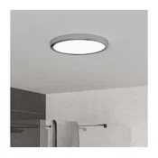 Eglo 901764 - LED kopalniška stropna svetilka FUEVA LED/14,2W/230V premer 27,8cm IP44 krom