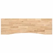 Vidaxl Mizna plošča neobdelan 160x50x2,5 cm trdna hrastovina