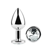 Diamond Butt Plug Small Clear