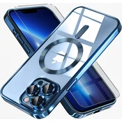 GS Ovitek za iPhone 13 Pro, Electro MagSafe, moder + zaščita za zaslon