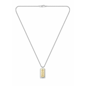 Hugo Boss Moška dvobarvna ogrlica Dog tags Devon 1580576
