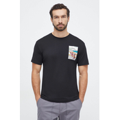Sportska majica kratkih rukava Smartwool Mountain Patch Graphic boja: crna, s aplikacijom