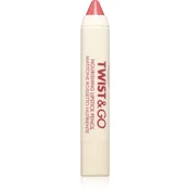 puroBIO Cosmetics Twist&Go hranjivi ruž za usne u olovci nijansa Pink Sand 2.9 g