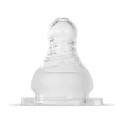 Baboo Liquid Silicone Teat Fast Flow cucelj za stekleničko Narrow Neck 6m+ 2 kos