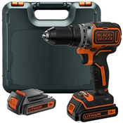BLACK&DECKER AKU BUŠILICA/ODVIJAČ 18 V SET +1X15AH+PUN+5-KOMADNI SET BUŠILICA+KUTIJA BDODC18K1A