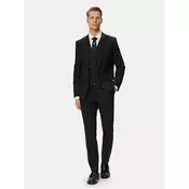 HUGO Obleka Arti/Hesten242V1X 50547341 Črna Extra Slim Fit