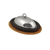 Set of serving platter and oval tray, 32 x 23 cm, LAVA