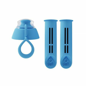 DAFI Dafi - 2 filtra za steklenice + pokrovček - modra