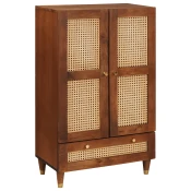 Visoka ploca Smeda 60 x 33,5 x 100 cm Cvrsto drvo manga