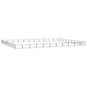 Ograda za pse s 40 panela crna 100 x 50 cm celik obložen prahom