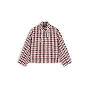 TOMMY HILFIGER Prehodna jakna CHECK marine / rdeča / bela