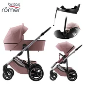 britax römer otroški voziček 4v1 smile™ 5z dusty rose + baby-safe™ pro + isofix baza vario™ 5z