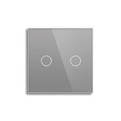 SmartHome Prekidac za svetlo, 2 tastera, Sivi