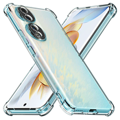 Silikonska futrola s ojacanim rubovima za Honor 90 Pro - Prozirna KP30050