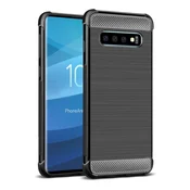 Samsung S10 IMAK VEGA silikonska maska za telefon – otporna na udarce, uzorak od karbonskih vlakana, CRNA