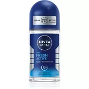 Nivea Fresh Active anti-transpirant roll-on za moške 48h (Anti-transpirant) 50 ml
