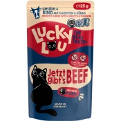 Lucky Lou Life Stage Pouch mačja hrana Senior - perutnina in govedina - 125 g