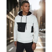 Bluza męska z kapturem szara Dstreet