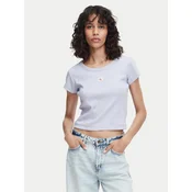Calvin Klein Jeans Majica LV047C200G Svetlo modra Slim Fit