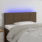 LED uzglavlje tamnosmede 90x5x78/88 cm od tkanine