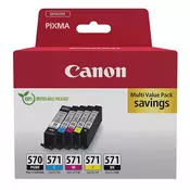Canon original ink PGI-570/CLI-571 PGBK/C/M/Y/BK, 0372C006, CMYK, high capacity, multi pack