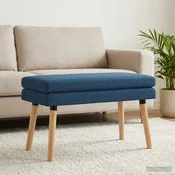 Dvojna klop Modra 80 x 40 x 47 cm Blago