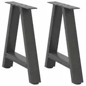 Vidaxl vidaXL Noge za klubsko mizico, 2 kosa, antracit, 38 x (42-43) cm, jeklo