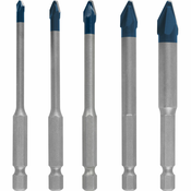 BOSCH Expert HEX-9 5-delni set burgija za tvrde plocice 4-10 mm