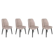 Hanah Home Set stolica Alfa-469 V4, 75x62x102 cm, 4 komada, Krem