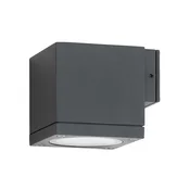 LCD Zunanja stenska svetilka 5161, črna, aluminij, steklo, 1 x GU10 - Sodobni