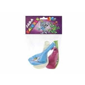 Baloni okrogli Unicorn barvni tisk 4 kosi