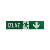 BB Link nalepnica za panik lampu - izlaz dole 221x47mm ( LE516/1 )