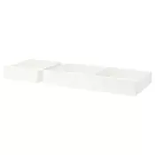 SONGESAND Kutija za odlaganje, krevet,2kom., bela, 200 cm