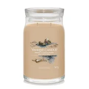 Yankee Candle Jantar in sandalovina - Singnature - velika sveča z dvema stenjema - novo 2022