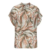 LASCANA Bluza kostanj rjava/oliva/temno zelena/off-bela